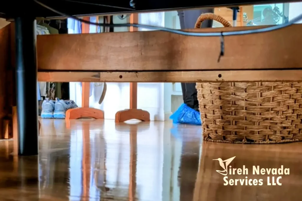 Jireh Nevada Services, cleaning service, floor cleaning, panoramic photo.